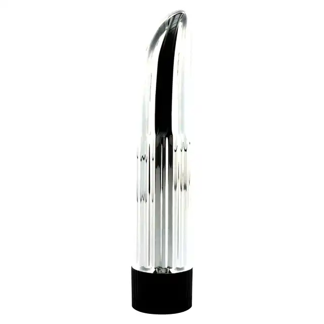 Seven Creations - Lady Finger Silver. Srebrny, klasyczny wibrator o płynnej regulacji wibracji i stymulującym trzonie