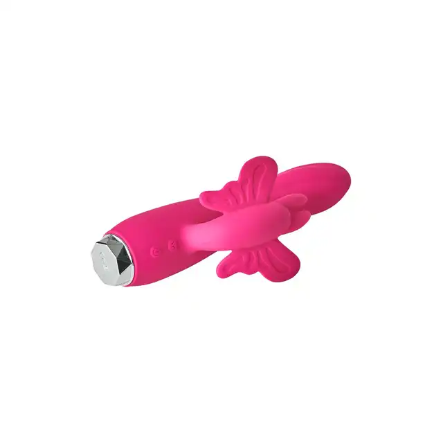 Dream Toys - Flirts Butterfly Vibrator. Podwójny wibrator do stymulacji punktu G i łechtaczki. Podwójna stymulacja na wysokim poziomie
