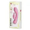 Pretty Love - Hugo USB. Elastyczny wibrator z dwufazowym stymulatorem łechtaczki z miękkiego silikonu
