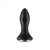 Satisfyer - Rotator Plug 1+ Black - korek analny z wibracjami oraz rotującymi koralikami. Sterowany przez aplikację