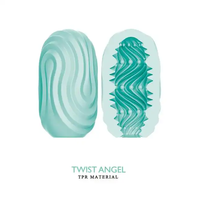 Pretty Love - Twist Angel Cupid X Egg Blue. Nowoczesny i kompaktowy masturbator ze stymulującym wnętrzem 