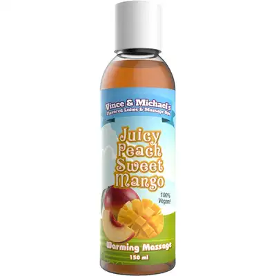 Vince &amp; Michael`s - Warming Peach Mango 150 ml. Rozgrzewający żel 2w1 o smaku brzoskwini i mango