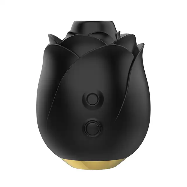 Fifty Shades of Grey - Suction Rose Black. Czarna różyczka do łechtaczki, stymulacja ciśnieniowa w trybie incognito