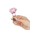 Pillow Talk - Rosy. Szklana wtyczka analna z różą w podstawie. Piękno, przyjemność i luksus. Z Rosy możesz mieć to wszystko.