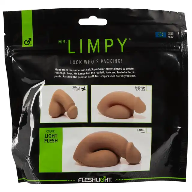 Fleshlight - Mr. Limpy Small. Realistyczny członek, idealna super miękka proteza z działaniem push-up. Niewielki rozmiar