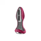 Satisfyer - Rotator Plug 2+ Red - korek analny z wibracjami oraz rotującymi koralikami. Sterowany przez aplikację