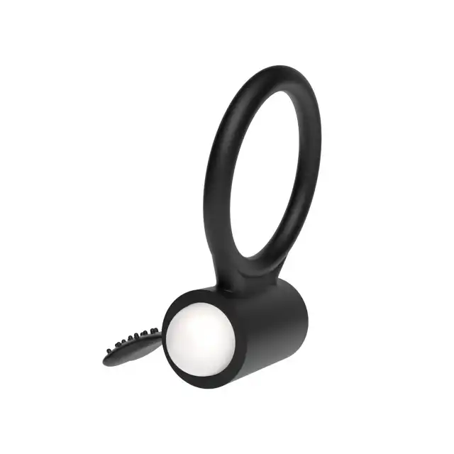 LoveToy - Power Clit Cockring Heart. Wibrujący pierścień erekcyjny z uroczym serduszkiem do stymulacji łechtaczki. Wydłużony stosunek i dodatkowa stymulacja