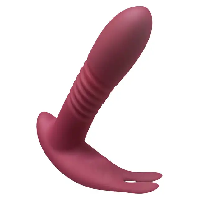 Javida - RC Hands-free Vibrator. Podwójny wibrator dopochwowy i łechtaczkowy. Funkcja posuwu, obrotowe kulki i wibracje dla wyjątkowych doznań, sterowanie pilotem