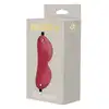 Blaze - Elite Eye Mask Red. Elitarna maska na oczy wykonana ze sztucznej skóry w kolorze czerwonym. Eleganckie złote elementy. 