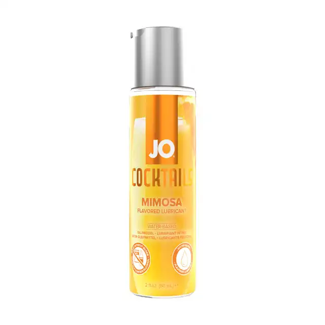 System Jo - H2O Lubricant Cocktails Mimosa 60 ml - smakowy lubrykant na bazie wody. Smak koktajlu - mimosa