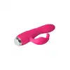 Dream Toys - Flirts Rabbit Vibrator. Poręczny wibrator z żebrowanym trzonem i super stymulującymi króliczymi uszkami