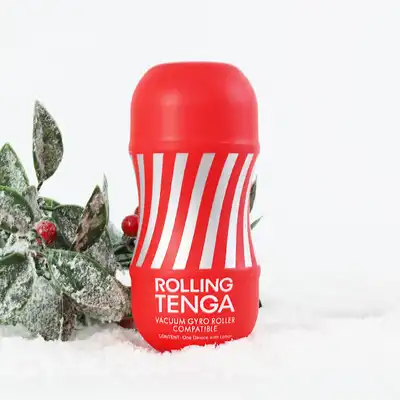 Tenga - Rolling Tenga Gyro Roller Cup Medium. Masturbator z wyjątkowym rękawem stymulującym. Produkt kompatybilny z Tenga-Gyro Roller