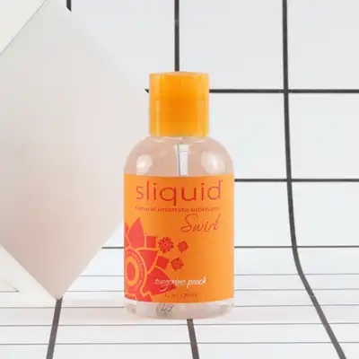 Sliquid - Naturals Swirl Tangerine Peach 125 ml. Wegański wodny żel o rześkim smaku mandarynki i brzoskwini