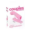 Couples Choice - Vibrating Finger Extension - stymulująca, podwójna nakładka na palec z wibracjami. Perfekcyjna stymulacja punktu G, łechtaczki lub jąder.