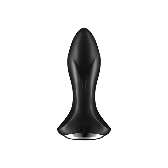 Satisfyer - Rotator Plug 1+ Black - korek analny z wibracjami oraz rotującymi koralikami. Sterowany przez aplikację