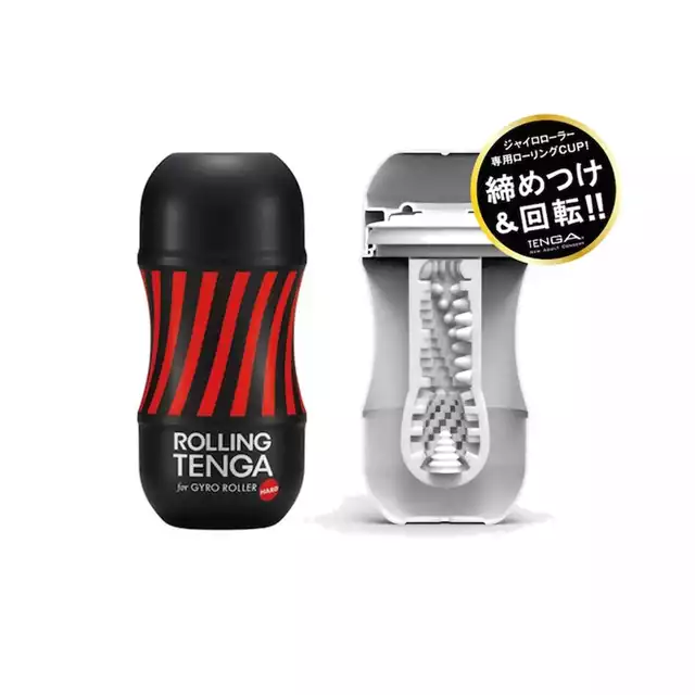 Tenga - Rolling Tenga Gyro Roller Cup Strong. Masturbator z wyjątkowym rękawem stymulującym. Produkt kompatybilny z Tenga-Gyro Roller