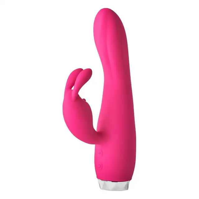 Dream Toys - Flirts Rabbit Vibrator. Poręczny wibrator z żebrowanym trzonem i super stymulującymi króliczymi uszkami
