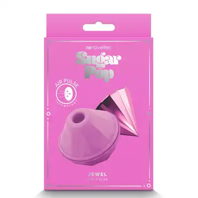 Sugar Pop - Jewel Pink. Super dyskretny ciśnieniowy stymulator łechtaczki. Diamencik dla fanów błyskotek