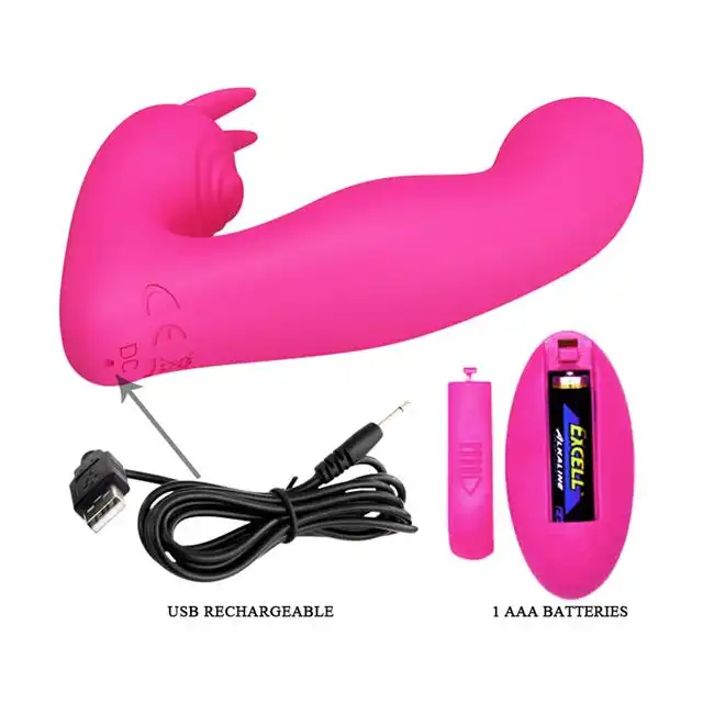 Pretty Love - Josephine G-Spot Pink. Niezwykły wibrator do punktu G z pulsacyjnym stymulatorem łechtaczki i krocza 