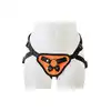 Radiant - Strap-on Glow In The Dark Orange. Świecąca w ciemności uprząż strapon z wymiennymi ringami i zatrzaskami