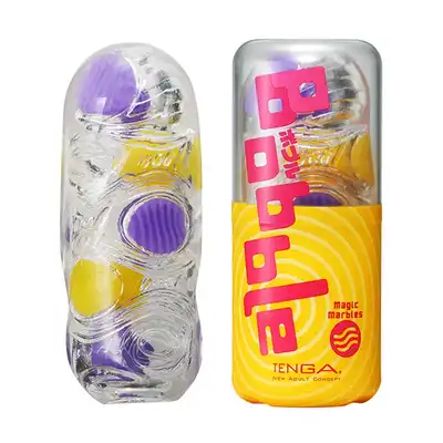 Tenga - Boble Magic Marbles. Elastyczny masturbator żelowy z nieregularnymi stymulującymi kulkami wewnątrz. Nowa forma stymulacji
