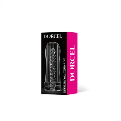 Dorcel - Deep Blow Tornado Sleeve - przezroczysty rękaw do masturbatora. Niesamowita dawka przyjemności