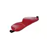 Blaze - Elite Eye Mask Red. Elitarna maska na oczy wykonana ze sztucznej skóry w kolorze czerwonym. Eleganckie złote elementy. 