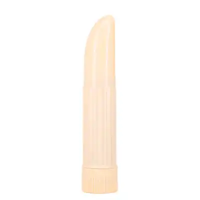 Seven Creations - Lady Finger Mini Vibrator Cream. Prosty wibrator o klasycznym kształcie, stymulacyjna powierzchnia i regulowana moc wibracji 