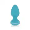 Cala Azul - Blanca Anal Plug. Turkusowa wibrująca zatyczka analna inspirowana energetyczną Ibizą