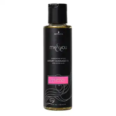 Sensuva - Me &amp; You Pink Grapefruit &amp; Vanilla Bean Oil 125 ml. Luksusowy olejek do masażu o zapachu grejpfruta i wanilii