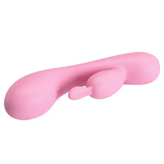Pretty Love - Hugo USB. Elastyczny wibrator z dwufazowym stymulatorem łechtaczki z miękkiego silikonu