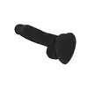 Strap-On-Me - Soft Realistic Dildo Black S. Realistyczne dildo z super miękkiego silikonu, zdefiniowane żyły i żołądź