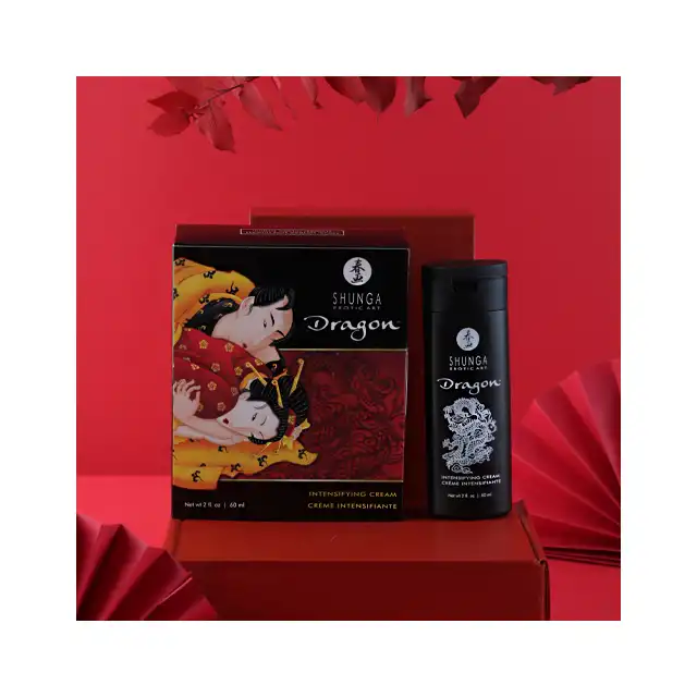 Shunga - Dragon Virility Cream - krem opóźniający wytrysk dla mężczyzn. Dodatkowe uwrażliwienie partnerki 