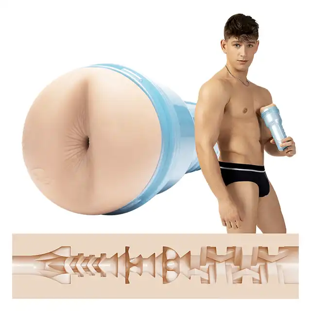Fleshjack Boys - Reno Gold Golden Boy. Masturbator sygnowany przez kultową gwiazdę porno. Ultra ciasny anus