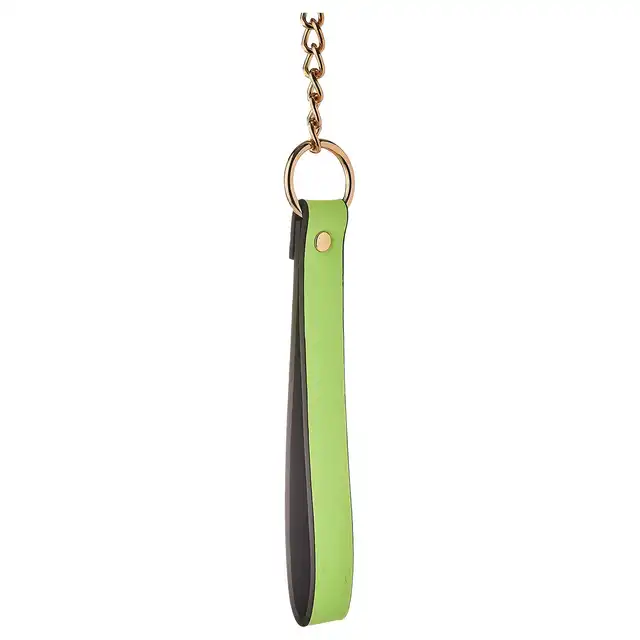 Radiant - Collat &amp; Leash Set. Świecąca w ciemnościach obroża i smycz w kolorze zielonym. Unikalny futurystyczny dodatek do sesji BDSM