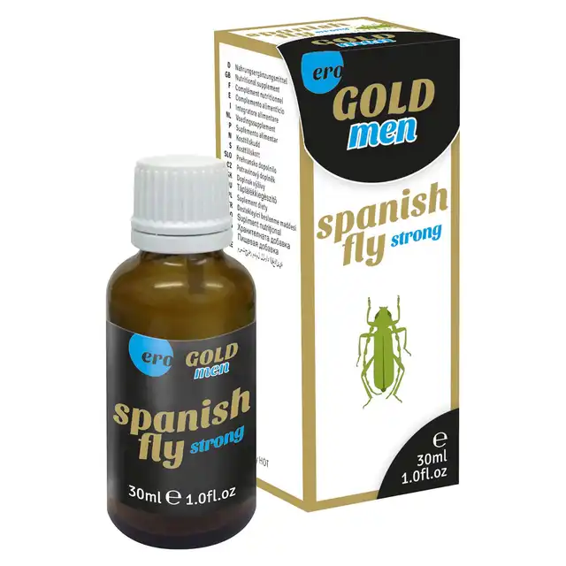 Hot - Spanish Fly Gold 30ml . Hiszpańska mucha na bazie arganiny i dzięglu chińskiego. Wspiera libido i potencję. 