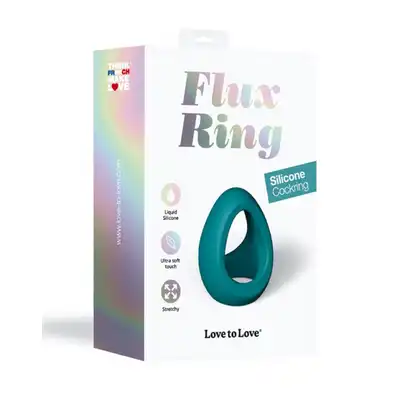 Love to Love - Flux Ring Blue - podwójny ring na penisa i jądra. Zwiększona erekcja i opóźniony wytrysk