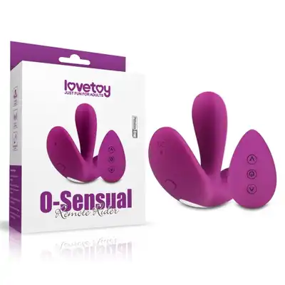 LoveToy - O-Sensual Remote Rider. Super stymulujący wibrator dla wymagających. Jednoczesna stymulacja łechtaczki, anusa i waginy!