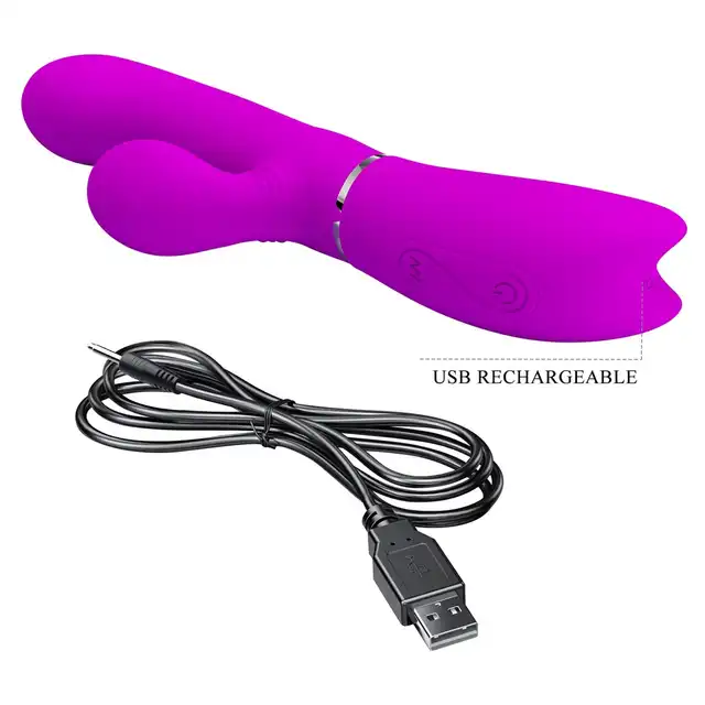 Pretty Love - Clitoris Vibrator. Wibrator punktu G z ruchomym stymulatorem łechtaczki. Podwójna stymulacja w najnowszym wydaniu