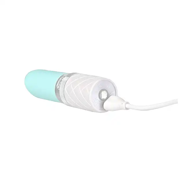 Pillow Talk - Lusty Teal. Super dyskretny wibrator łechtaczkowy ze stymulującym języczkiem. Forma incognito w formie szminki 