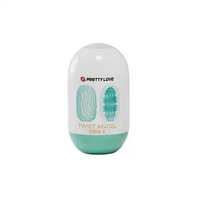Pretty Love - Twist Angel Cupid X Egg Blue. Nowoczesny i kompaktowy masturbator ze stymulującym wnętrzem 