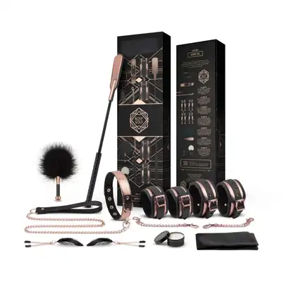 Rosy Gold - Nouveau Kinky Set - 9-częściowy zestaw BDSM. Niezapomniane i ekscytujące wrażenia