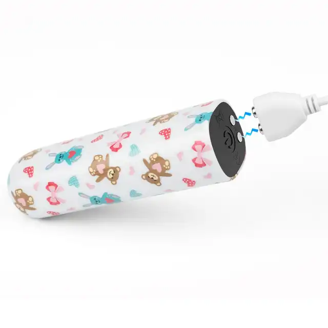 LoveToy - Bear Massager. Mini wibrator o uroczym wzorze misiów. Całkowita dyskrecja w każdej chwili pod ręką