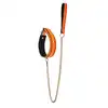 Radiant - Collat &amp; Leash Set.  Świecący w ciemnościach zestaw BDSM obroża i smycz. Fluorescencyjny futurystyczny pomarańcz