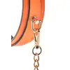 Radiant - Collat &amp; Leash Set.  Świecący w ciemnościach zestaw BDSM obroża i smycz. Fluorescencyjny futurystyczny pomarańcz