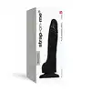 Strap-On-Me - Soft Realistic Dildo Black S. Realistyczne dildo z super miękkiego silikonu, zdefiniowane żyły i żołądź