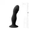 Easy Toys - Silicone Pleaser Black. Czarne silikonowe dildo analne z mocną przyssawką. Półrealistyczny design