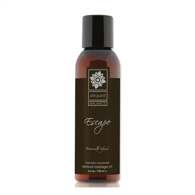Sliquid - Balance Massage Escape 125ml. Bezzapachowy olejek do masażu z naturalnych składników. 100% organiczny, na bazie orzechów i nasion