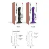 Strap-On-Me - Dildo Geisha Ball Black M. Super stymulujące dildo z drgającymi kulkami w środku. Połączenie dilda z kulkami gejszy, unikatowy produkt