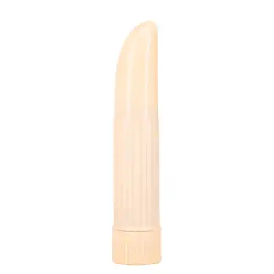 Seven Creations - Lady Finger Mini Vibrator Cream. Prosty wibrator o klasycznym kształcie, stymulacyjna powierzchnia i regulowana moc wibracji 